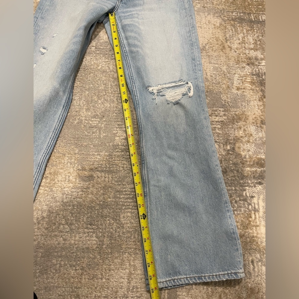 American Eagle AE77 The Boot Premium Denim Jean Size 30 Distressed - Picture 9 of 10